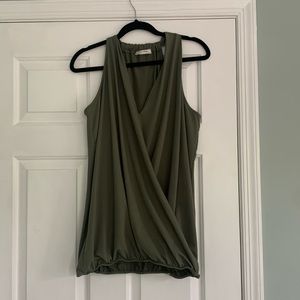Faux wrap halter tank